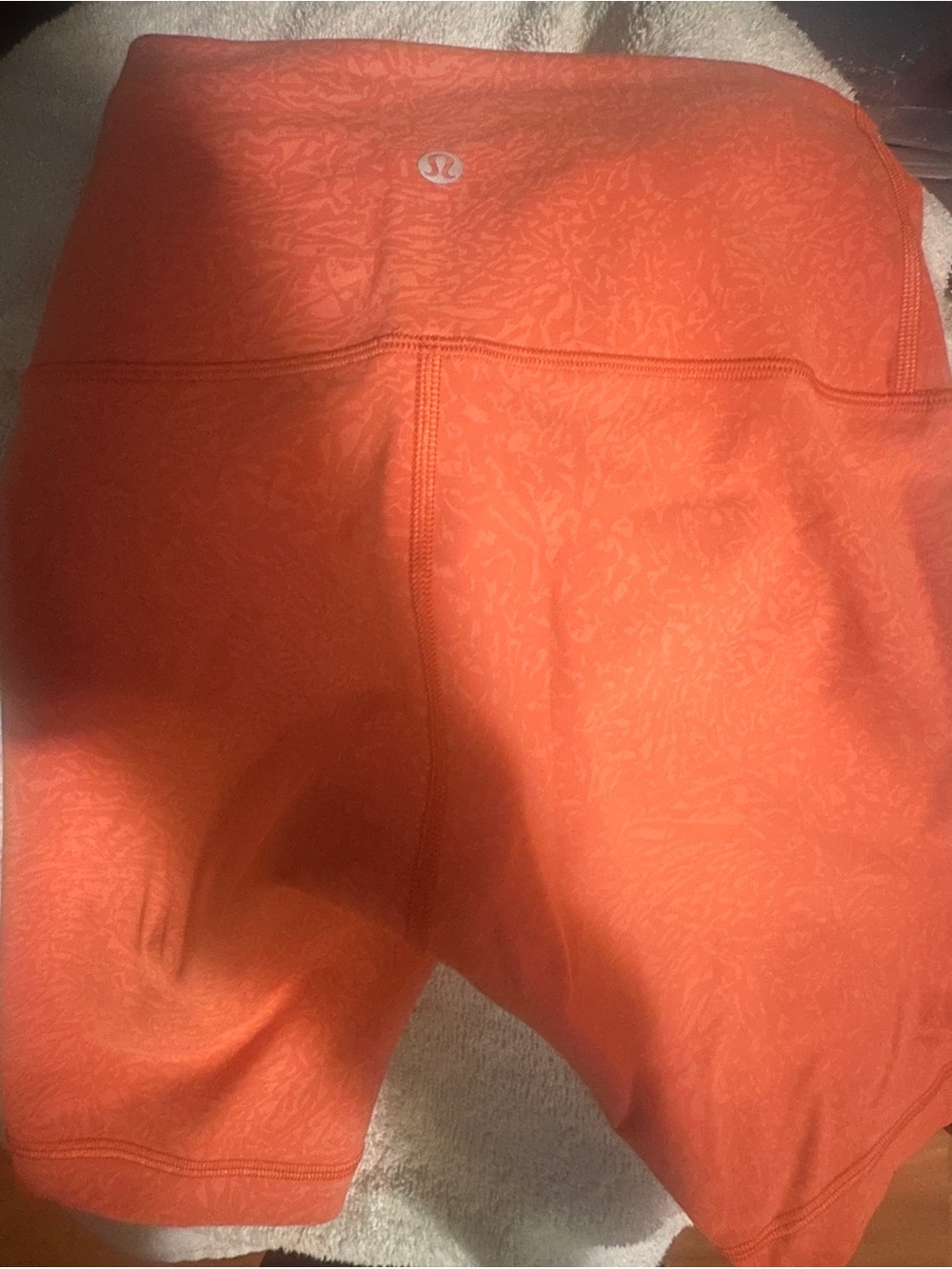Like new -lululemon athletica women’s size 4 ' High-Rise Orange Athletic Shorts